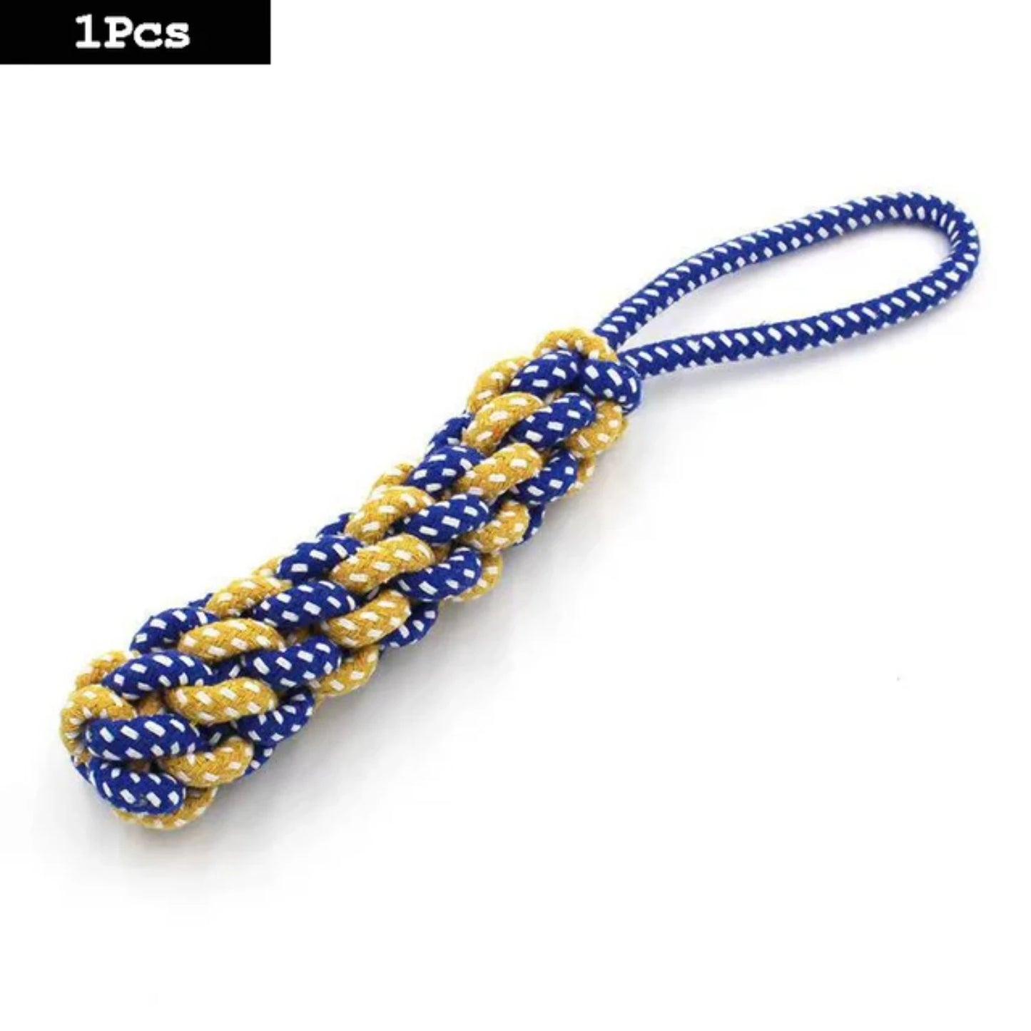 Dog teething resistant cotton rope toys, small, medium and large dog toys, knotted toys, braided chewing ropes for pets
