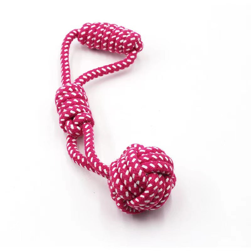 Dog teething resistant cotton rope toys, small, medium and large dog toys, knotted toys, braided chewing ropes for pets