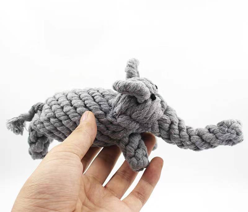 Dog teething resistant cotton rope toys, small, medium and large dog toys, knotted toys, braided chewing ropes for pets